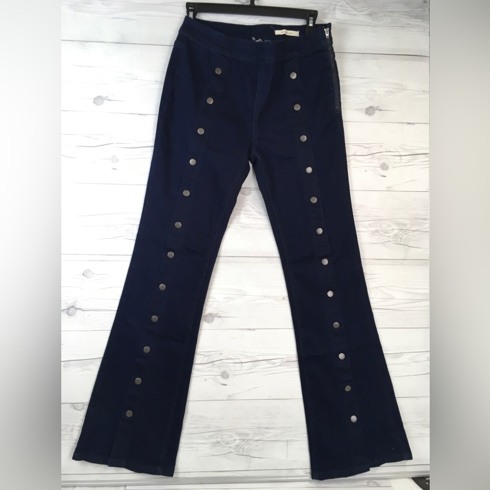 Litz wide leg button down bell bottom Mid Rise Flare jeans size 28